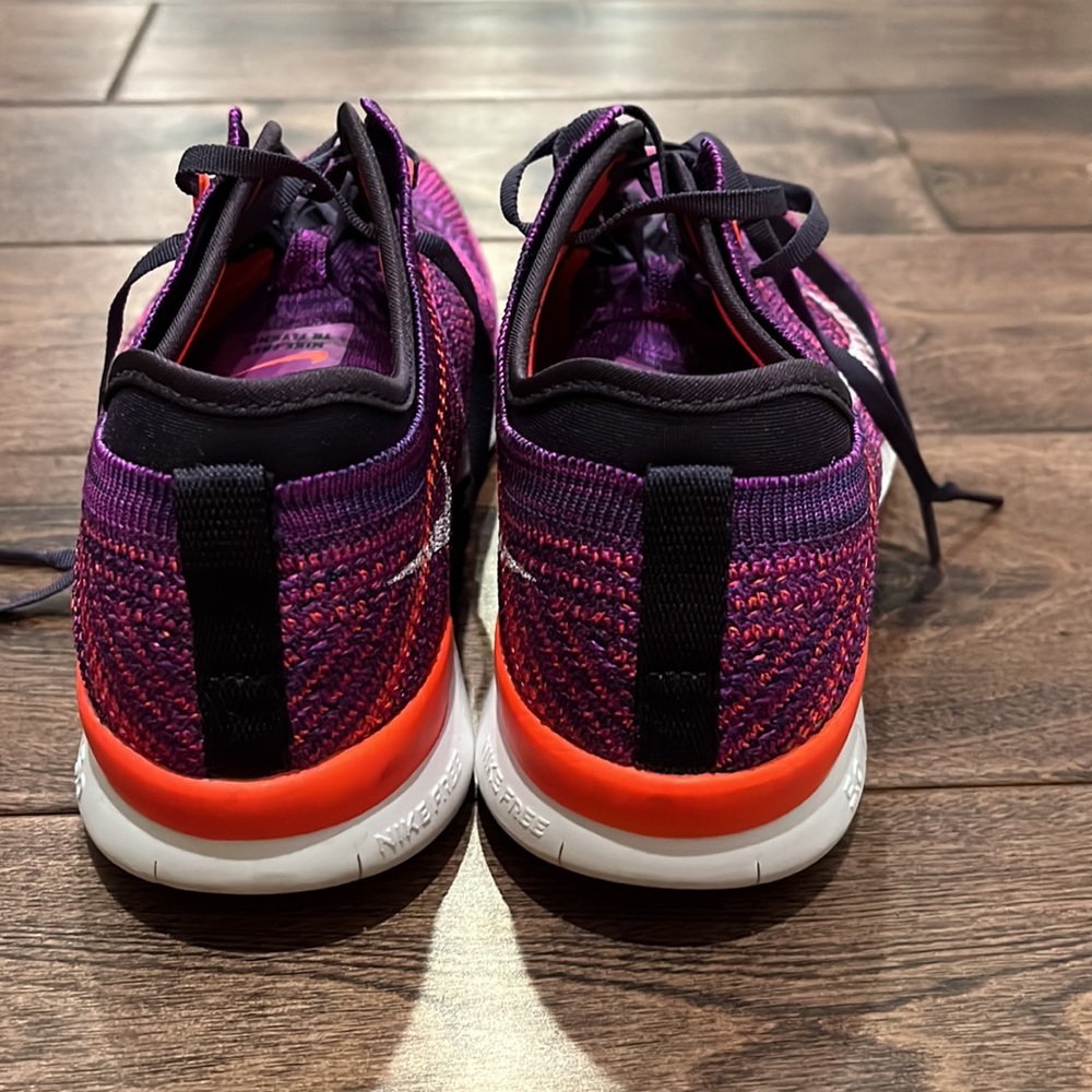 GUC purple & orange Nike free 5.0 sz 6 - Picture 4 of 7